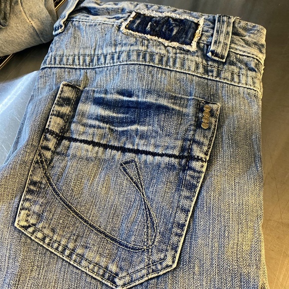 Y2K Light Wash Baggy Jeans Bauhaus - Picture 4 of 4